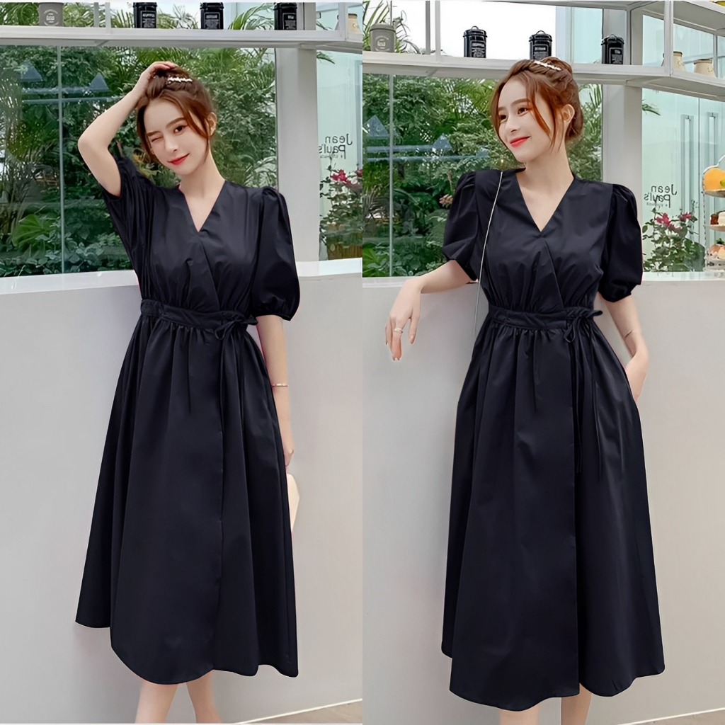 ISF Dress Miyuki Big Size XXXL Ld 100 - 120 cm P 120 cm B 308 gr Mosscrepe Viscose #4210
