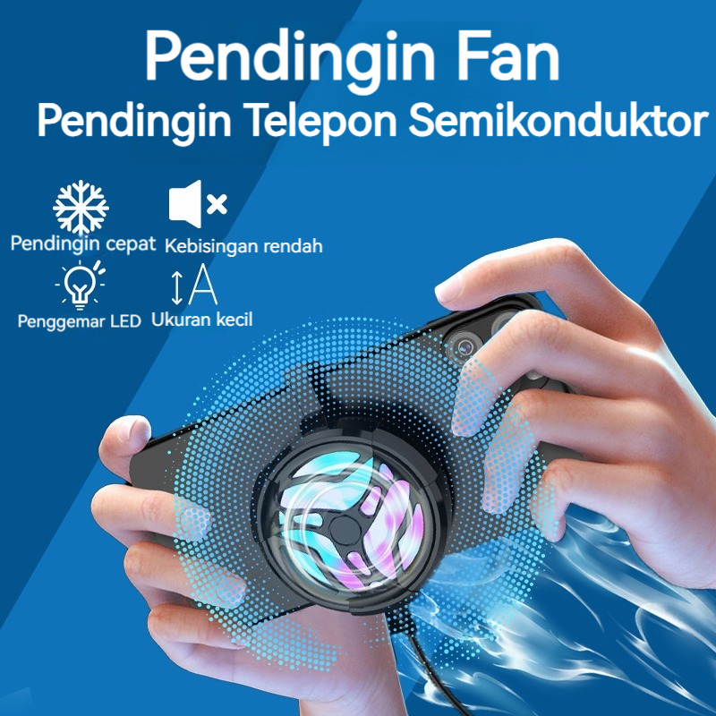 Kipas Pendingin Handphone AL01 Gaming Cooler Radiator Game Ponsel Clip-on Ultra Tenang Dingin Cepat 