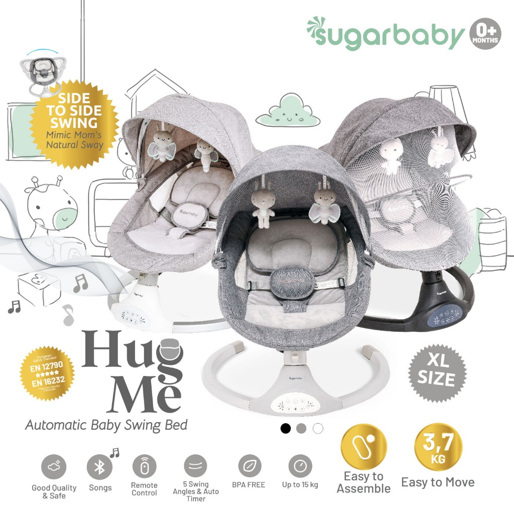 Sugar baby HUG ME Automatic Baby Swing BED/Ayunan Bayi