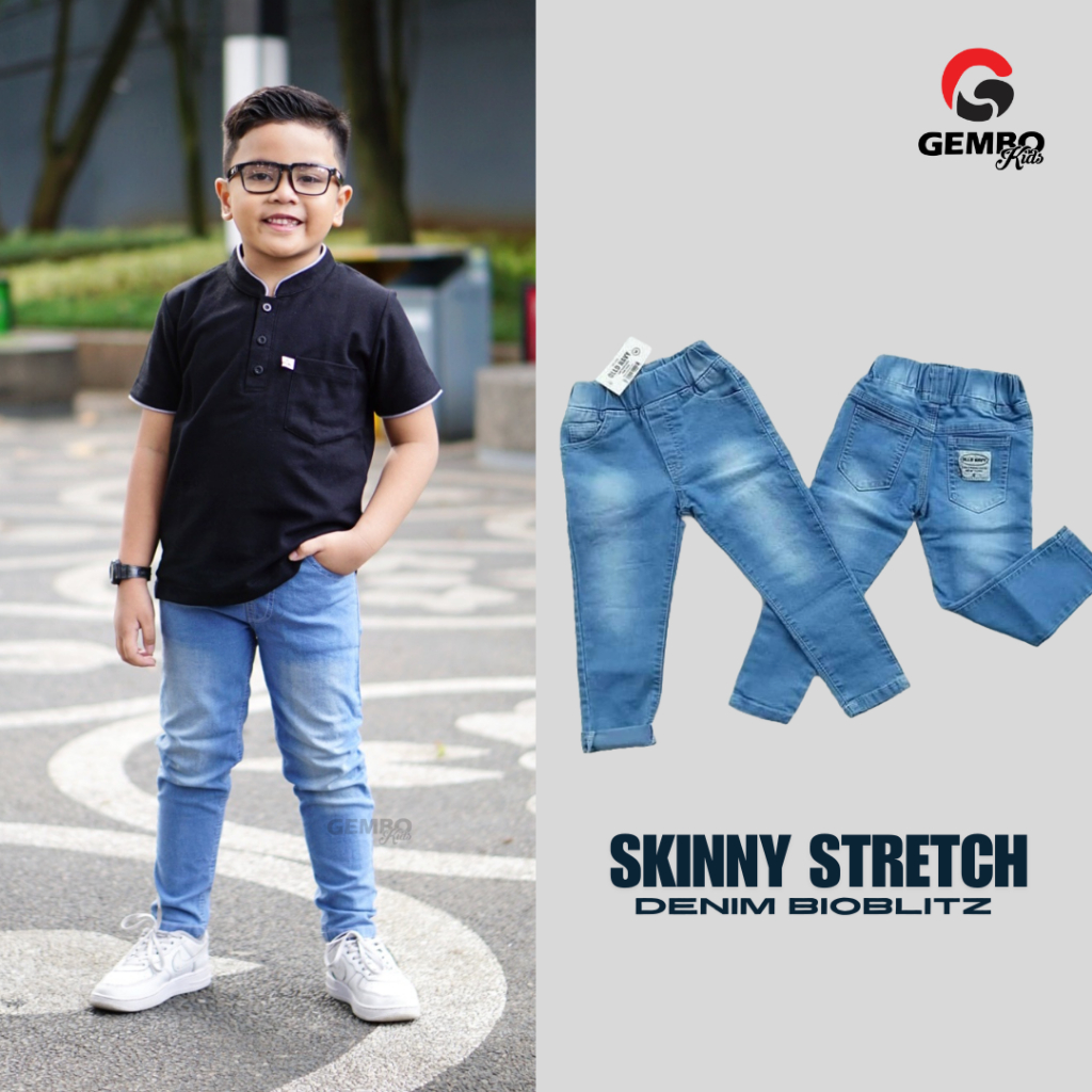 Celana Jeans Anak Skinny 2-9 tahun / Celana anak laki laki / pakaian anak laki laki / fashion anak