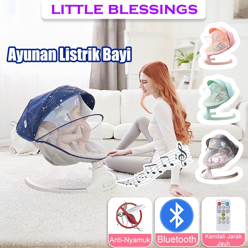 [Dukungan Bluetooth] Ayunan Bayi Autoswing HUG ME/Bouncer Baby 0-2 tahun/Ayunan Bayi Otomatis/Ayunan