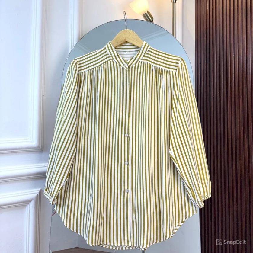 AZURA KEMEJA WANITA SALUR KEKINIAN ATASAN RAYON ADEM FORMAL SANTAI