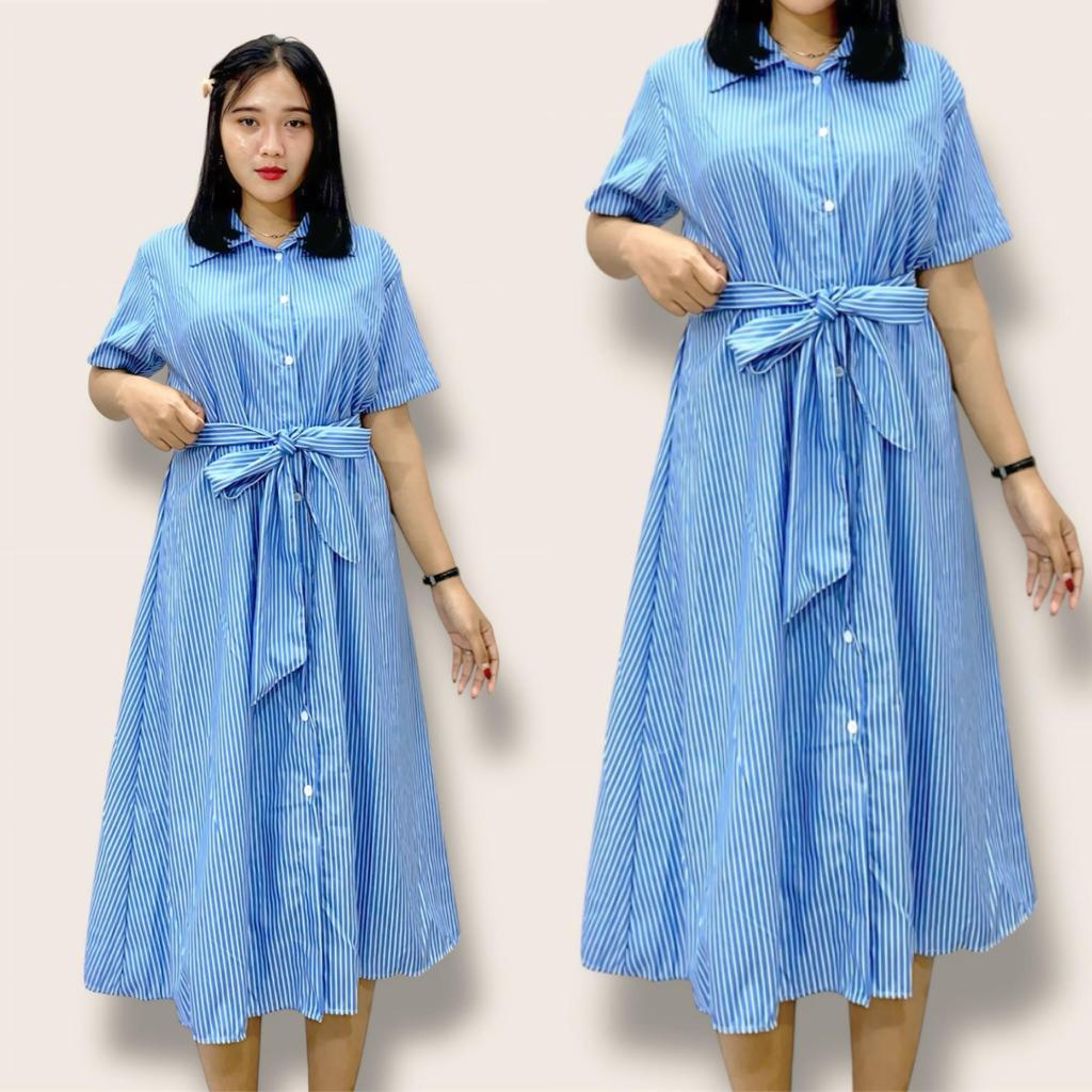 Poly Dress Wanita Daster Busui Lengan Pendek Fitted Body Mini Dress