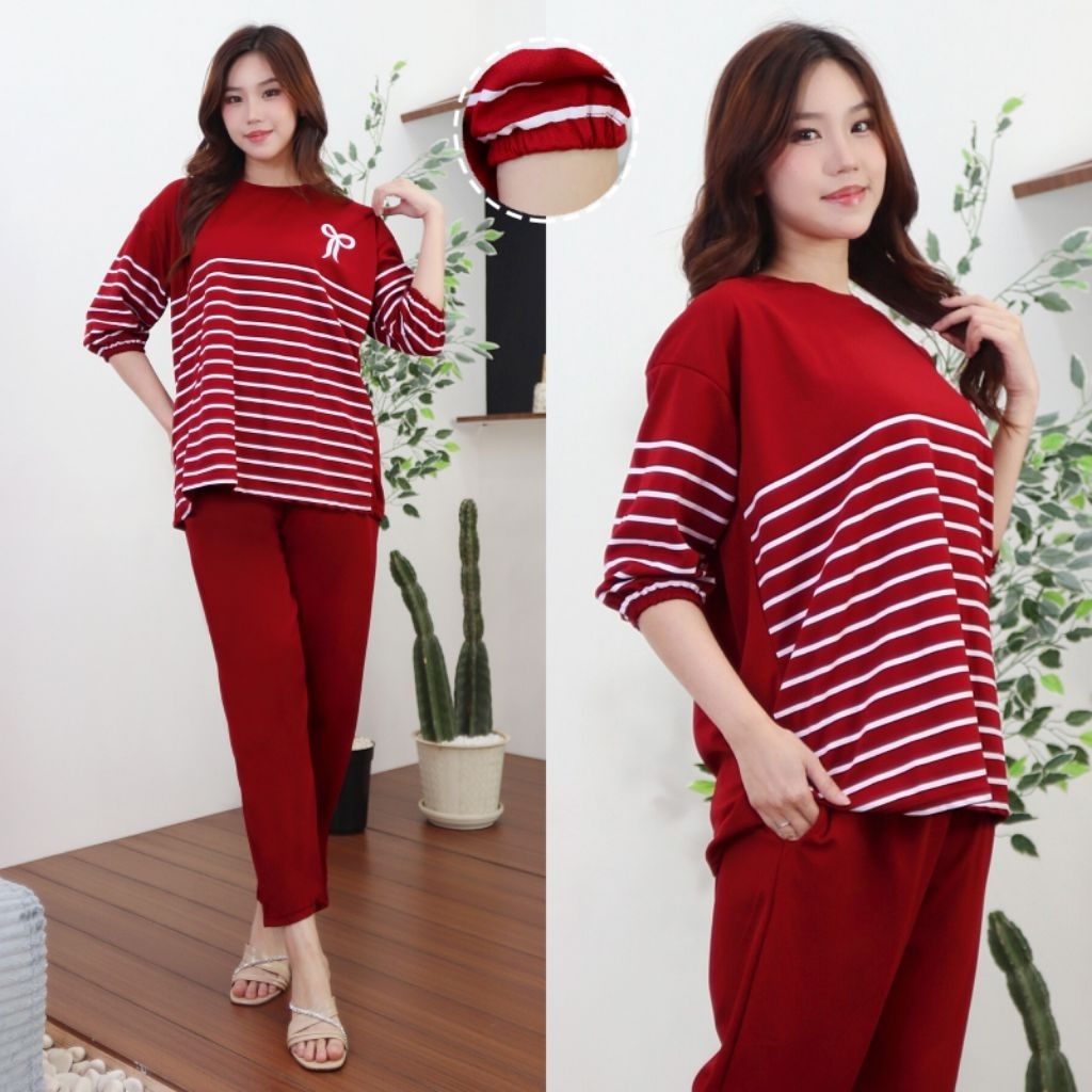 Lover.fashion Setelan Wanita Jumbo PP SALUR PITA LD120