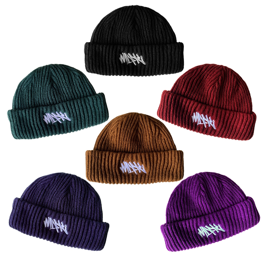 MDFK knitted Beanie with embroidery art (short beanie) 100% original high quality for Men Beanie for