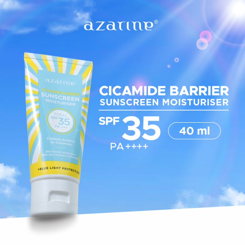 Azarine Cicamide Barrier Sunscreen Moisturiser SPF35 PA+++ [LOLOS UJI INVIVO INVITRO] Sunscreen Gel 