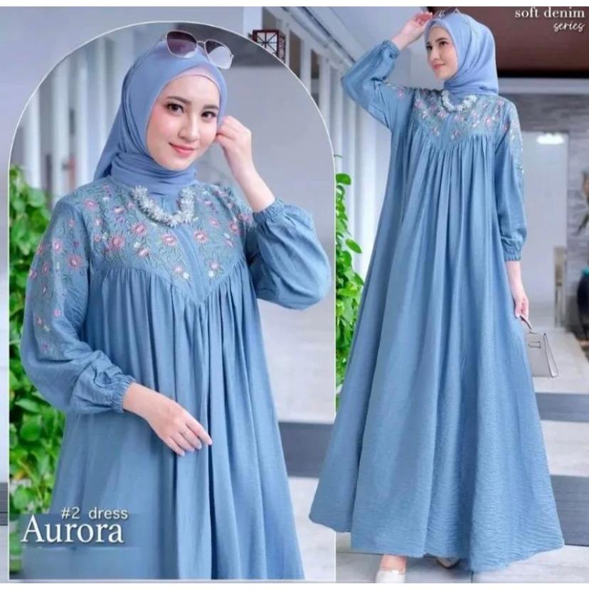 Dress Sabrina  GAMIS HIJAB terbaru kondangan 2024 Model gamis kekinian elegant viral Fashion Baju wa