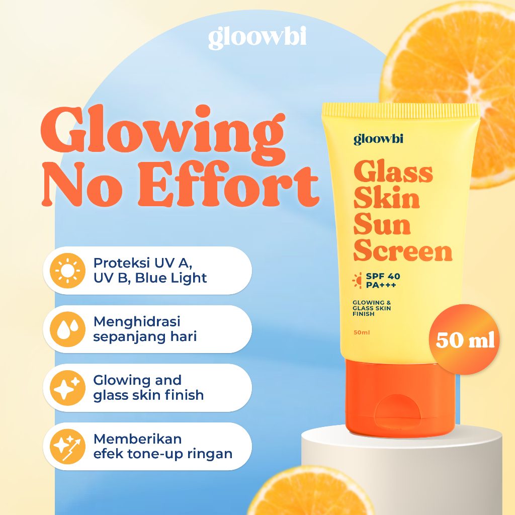 [PRE ORDER] Gloowbi Glass Skin Sunscreen SPF40 PA+++
