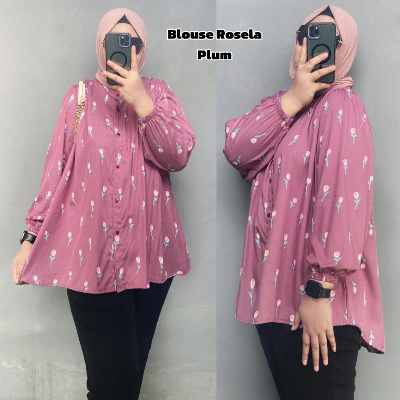 Vol 2 Blouse Kemeja Atasan Wanita Big Size LD 110 120 130 140 Super Jumbo Busui XL XXL 3XL 4XL Rayon
