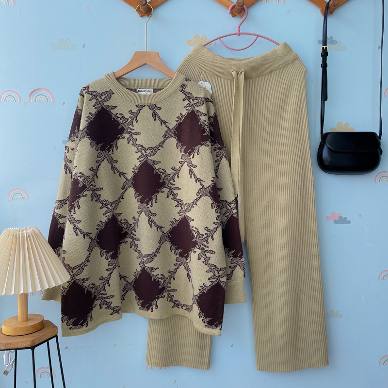 Keina Oneset Vintage Knitt  Terbaru 2025