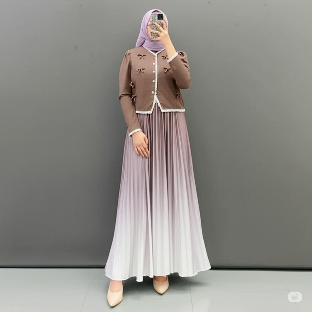 NJW- SETELAN ECHA PITA CASUAL STYLE PAKAIAN WANITA KEKINIAN