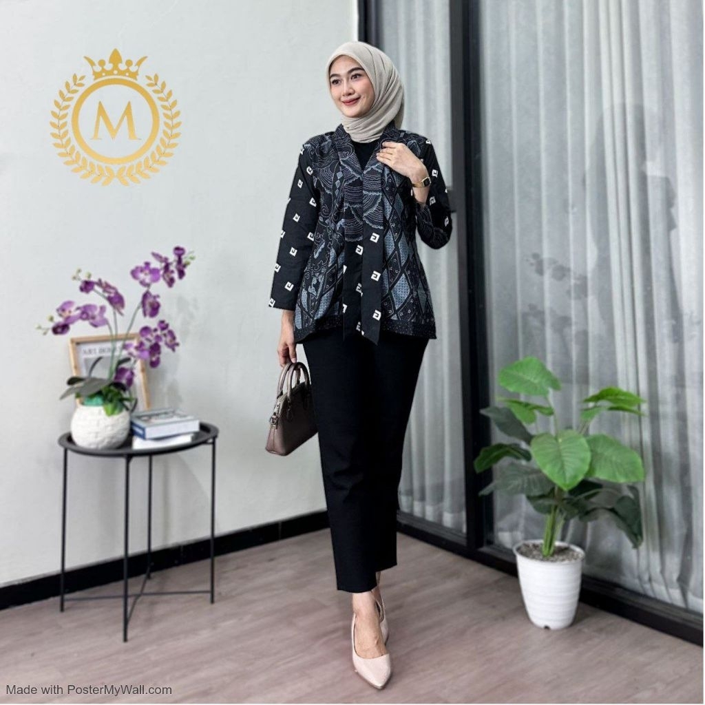 Atasan wanita Batik BLOUSE modern premium by Aybatik collection