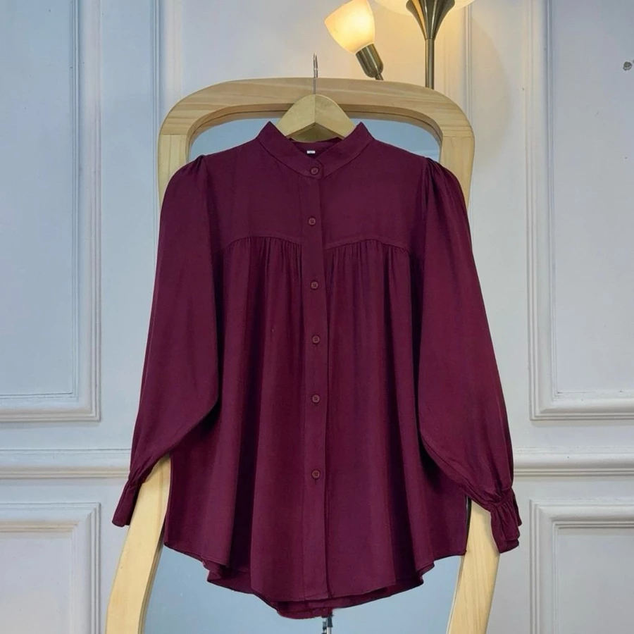 ALYSSA BLOUSE KEMEJA WANITA RAYON TWILL ATASAN MODEL TERBARU - BLOUSE WANITA ATASAN WANITA TERBARU