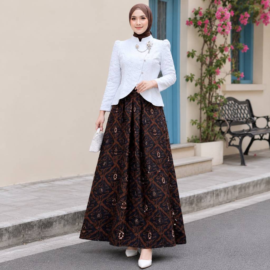 GOOD STORE MAHIRA SET WANITA JANGGAN KEBAYA FUKURO ROK BATIK PREMIUM TERBARU WISUDA By Shofiya Hijab