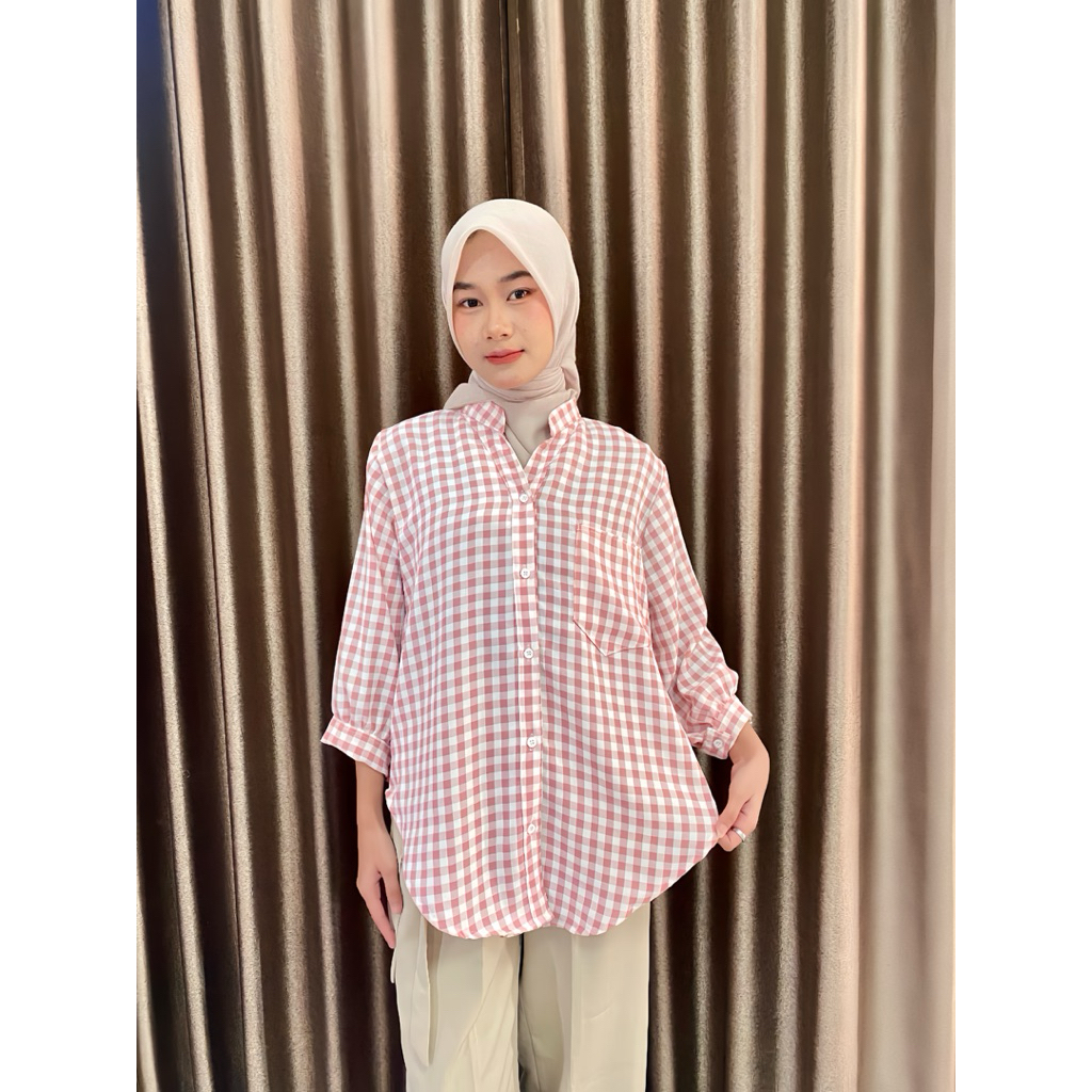 Atasan Kemeja Wanita BELLA Series Pakaian Atasan Kemeja Cewek OutFit Kantor Formal Hangout Putsel Ba
