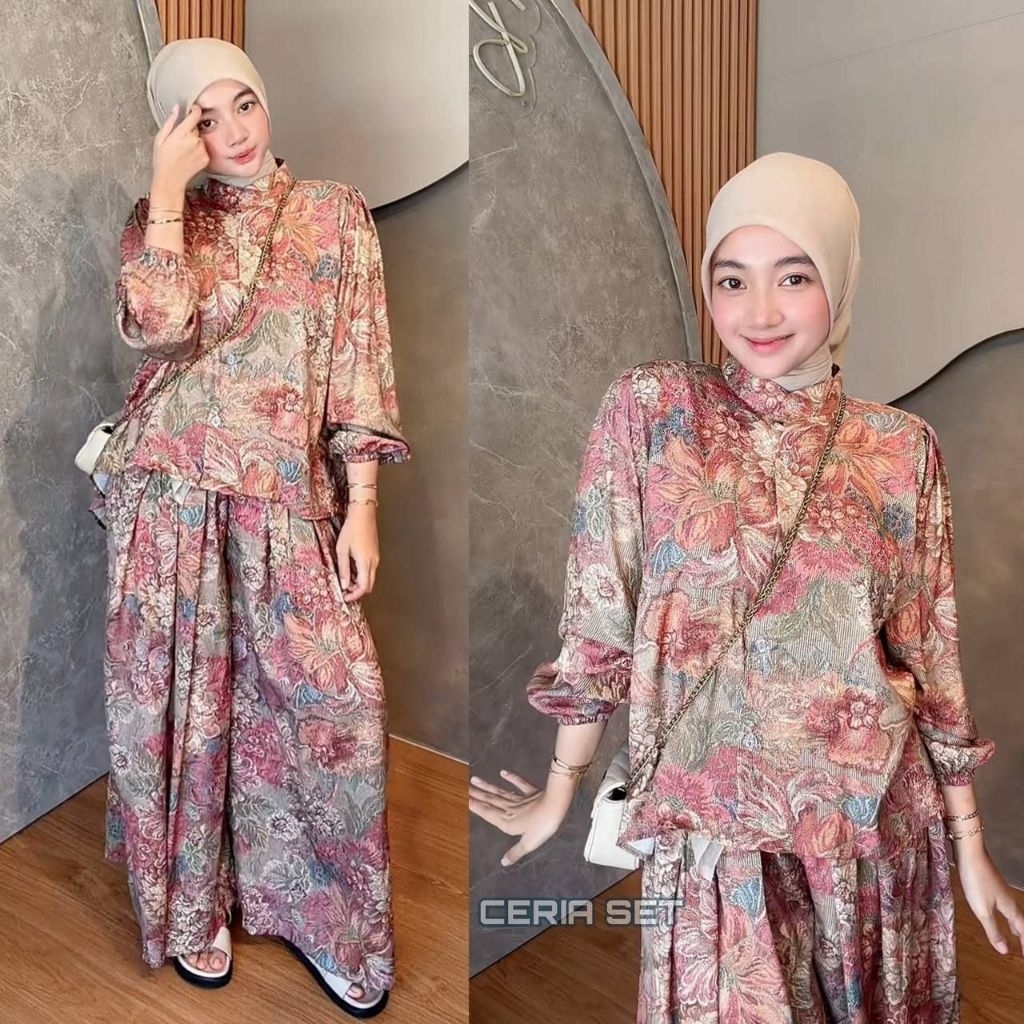 Setelan Wanita terbaru/DARA SET/setelan wanita lengan panjang/oneset wanita kekinian LD 120/celana k