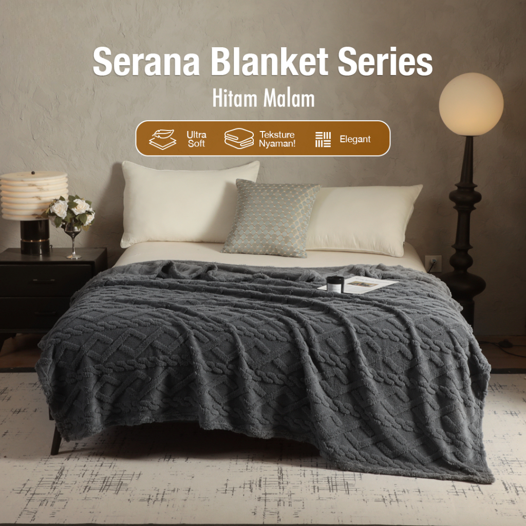 Worldhome66 - Serana Series | Nirvana Knitted Blanket | Premium Plush Blanket | Thick Soft Blanket P