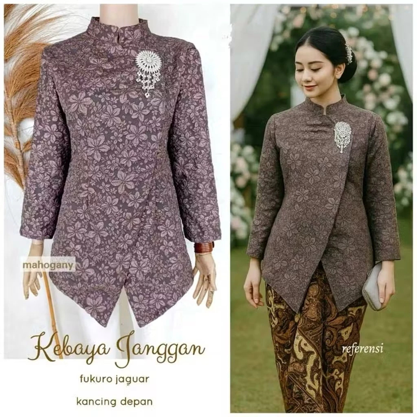 Batik Couple Termurah - (Terbaru) Atasan Kebaya Janggan Modern Kebaya Kondangan Outfit Wisuda Lamara