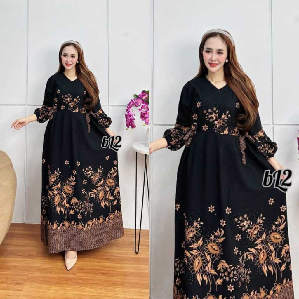 Gamis Chibi Jumbo-Gamis Nyaman Pakai-Gamis Wanita Kekinian Motif Terbaru Rayon Tebal Lengan Karet
