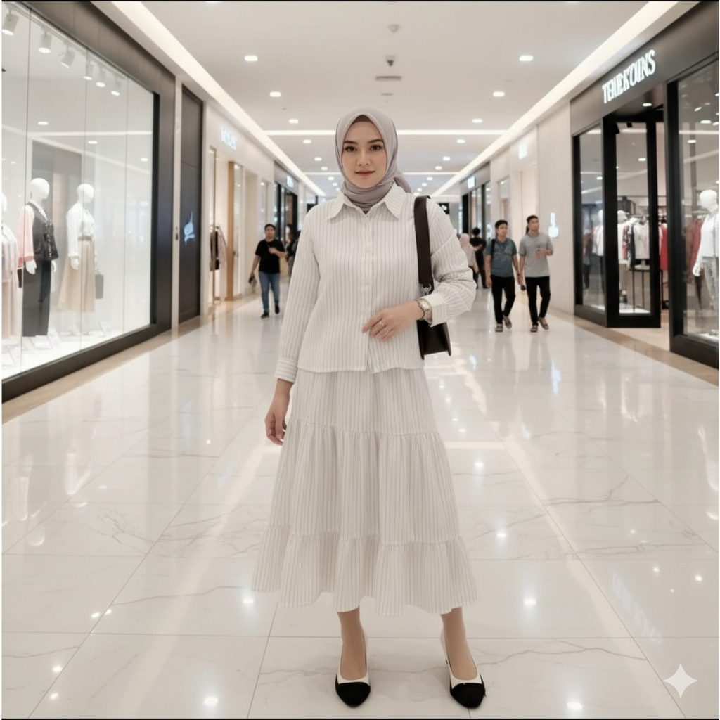 CLARA One Set | Kemeja Wanita | Rok Wanita