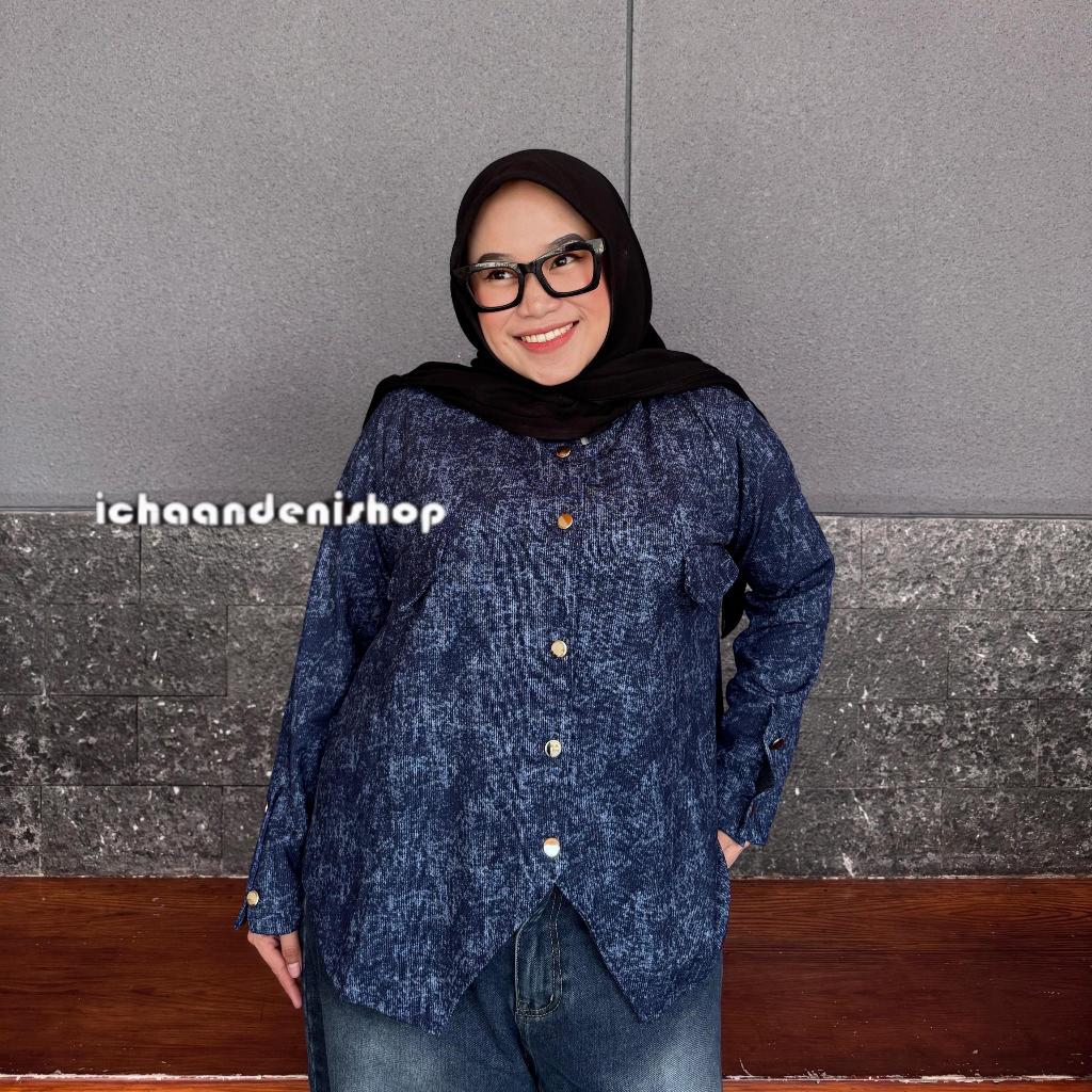 ICH - Tatum Cardi Knit Atasan Korean Jumbo Wanita Cardigan Oversize