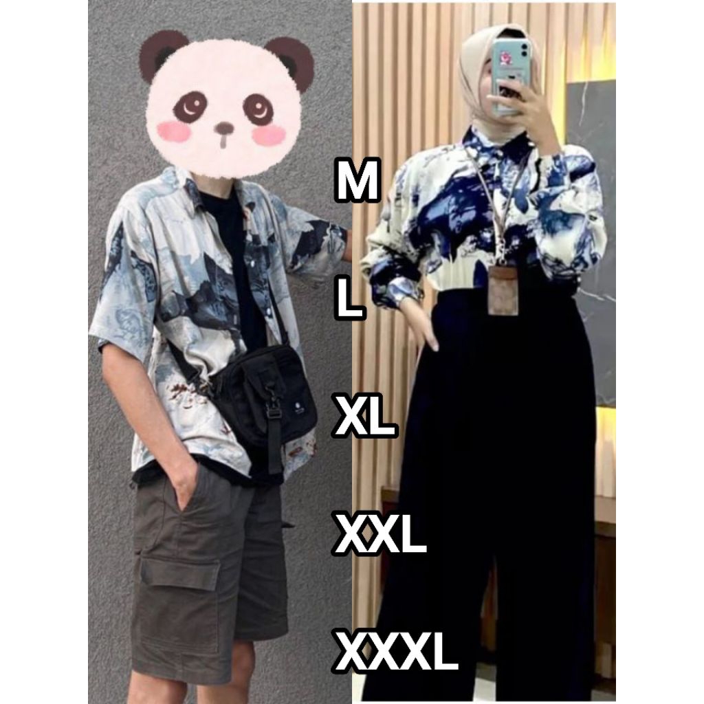 COUPLE KEMEJA WANITA BAHAN RAYON SUPER DINGIN !!!