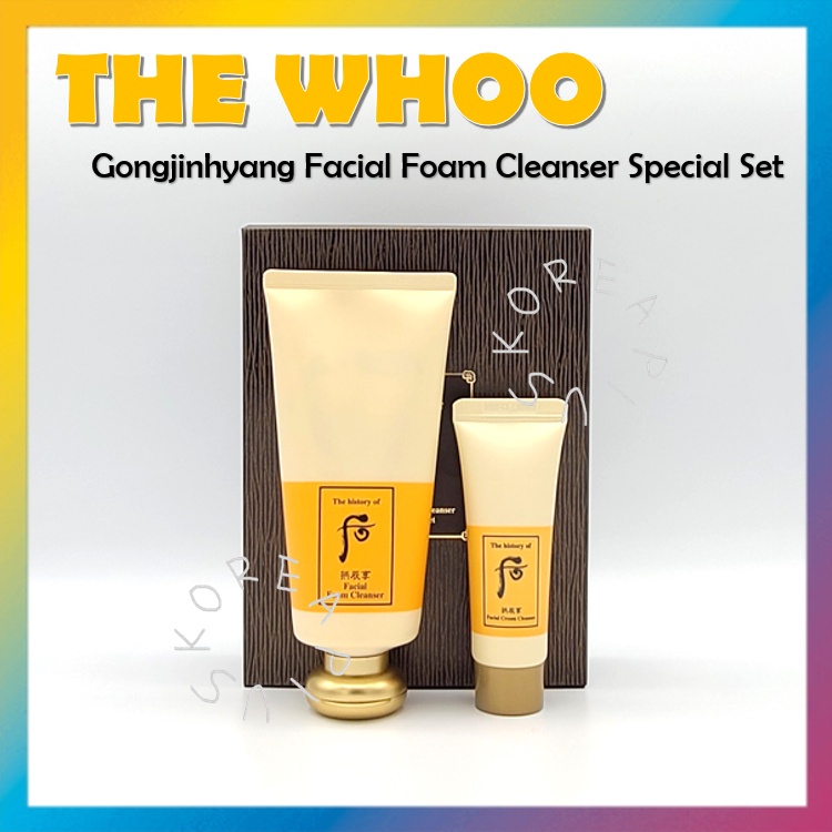 [THE WHOO] Gongjinhyang Facial Foam Cleanser Special Set Shopee Singapore