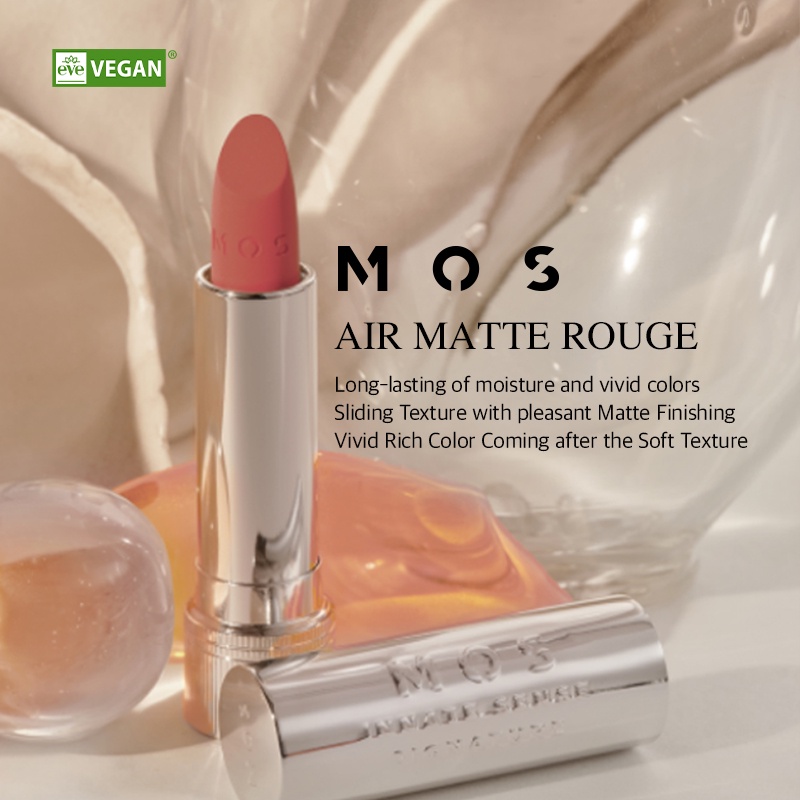 MOS] Air Matte Vegan Rouge 0.11 oz / Matte Texture Lipsticks with