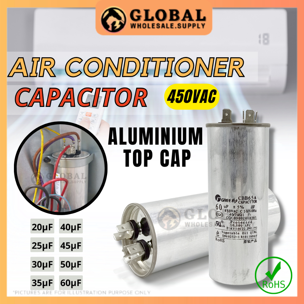 Aircond Capacitor CBB61 Air Conditioner Capasitor Aircond Condensor