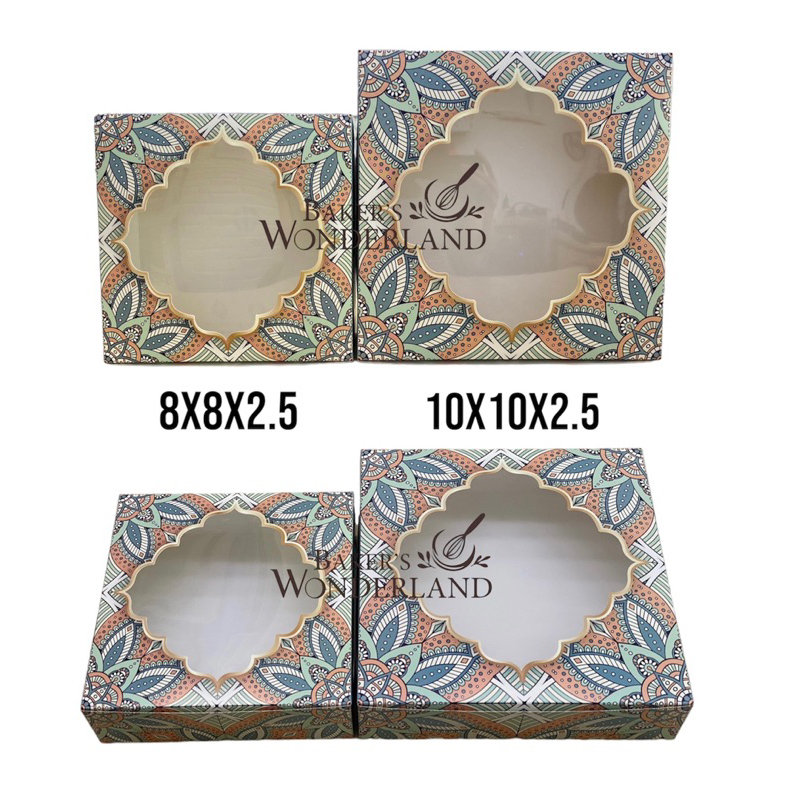 New Arrival Hari Raya Pc Batik Window Box Window Kuih Lapis Box Cake