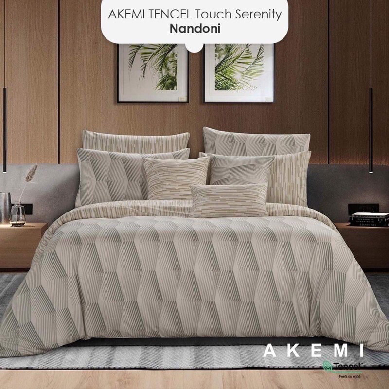 AKEMI Tencel Touch Serenity Fitted Bedsheet Set 850TC Deep Pocket 43cm