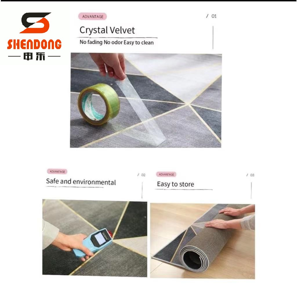 XL ( 200*160cm) Crystal Velvet Carpet 5D / Floor mats / Rugs/ Carpets