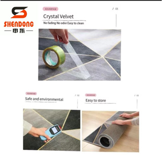 XL ( 200*160cm) Crystal Velvet Carpet 5D / Floor mats / Rugs/ Carpets #4