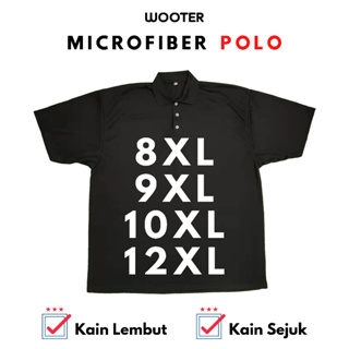 PLUS SIZE (8XL/9XL/10XL) Microfiber Polo T-Shirt/Jersey Polo/Baju Berkolar/Collar T-Shirt/Baju Lelaki/Plus Size T-Shirt