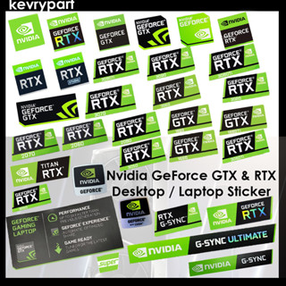 NVIDIA Geforce GTX RTX TITAN 4080 4070 4060 3080 3070 4060 2080 Super Nvidia Logo Desktop laptop Nvidia Sticker Decals