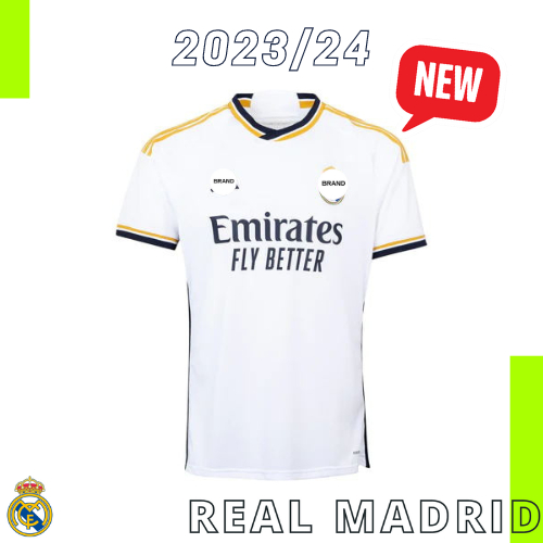 Real Madrid 2023/24 Home Shirt with 2022 Club World Cham