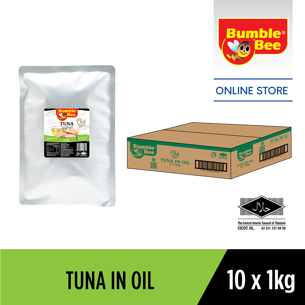 Bumble Bee Tuna in Oil, 10x1kg (Dr.Wt:900G)