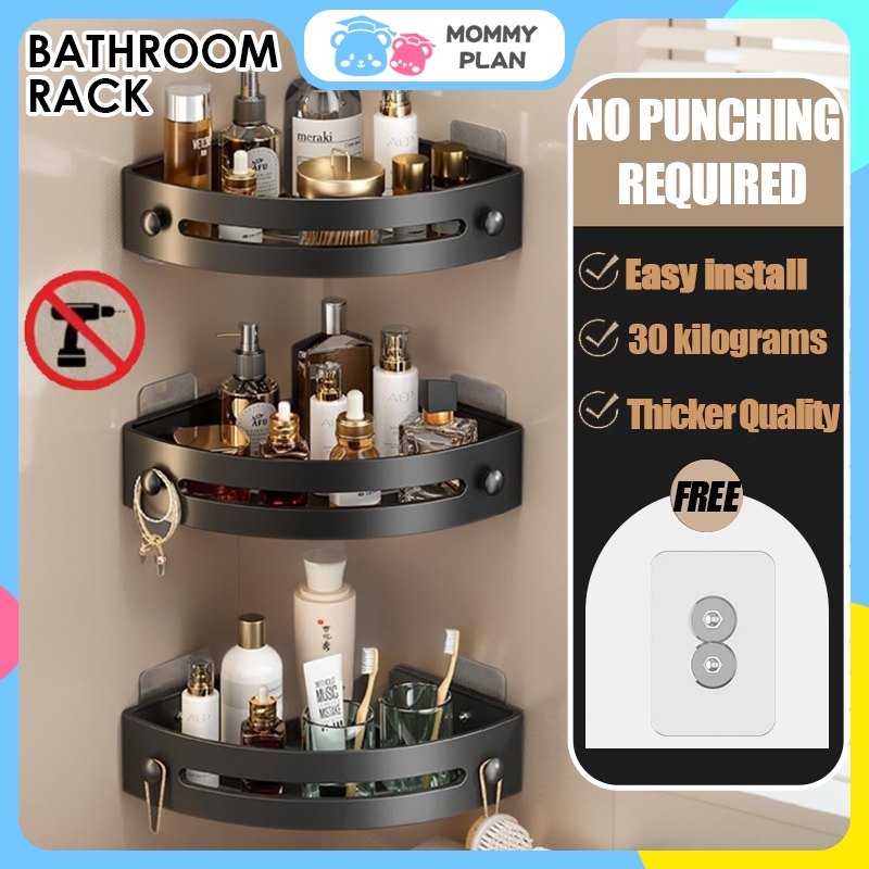 Bathroom Rack Triangle Bathroom Shelf Corner Shelf Bathroom Storage Toilet Rack Bathroom Organizer Rak Bilik Mandi Dingd Bathroom Corner Rack