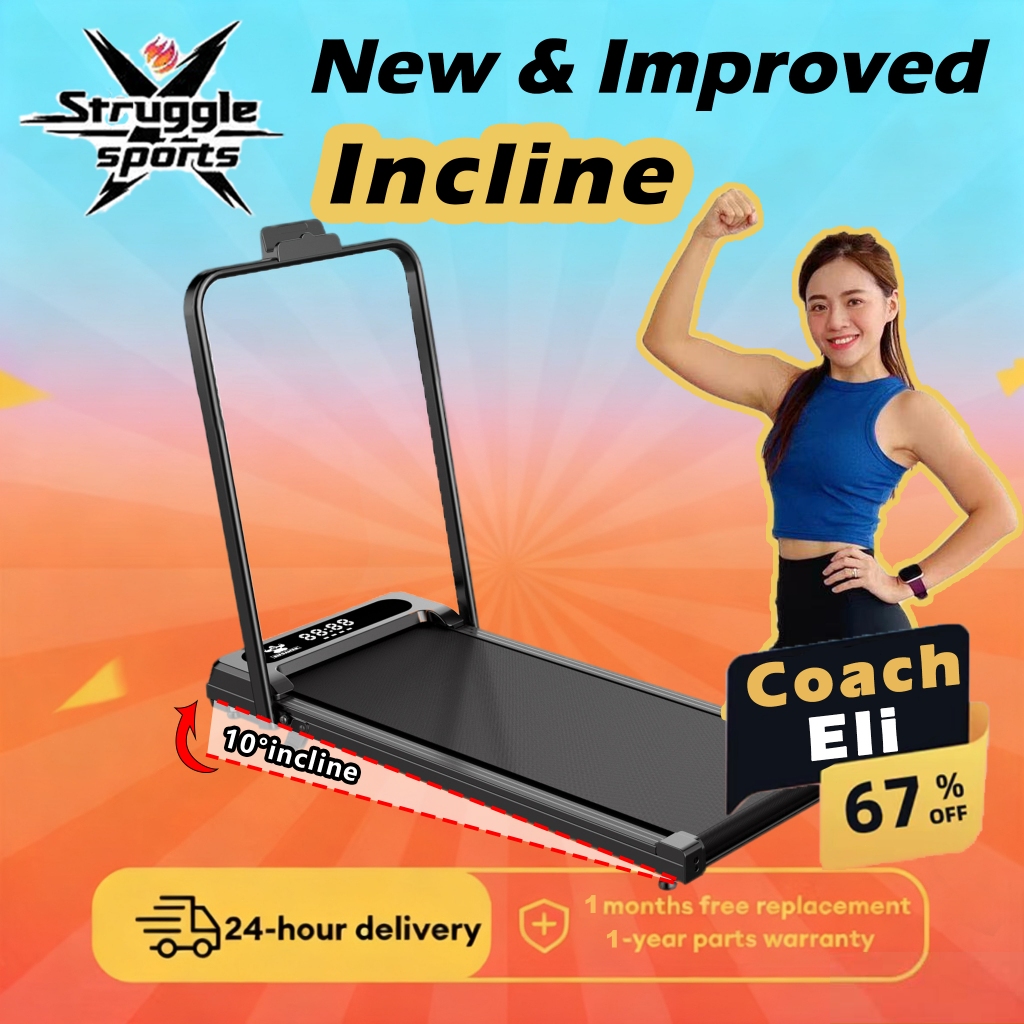 【1-14KM】Mesin Lari incline Walking treadmill walking pad running walking pad fitness walking machine ultra-thin indoor treadmill incline walking pad