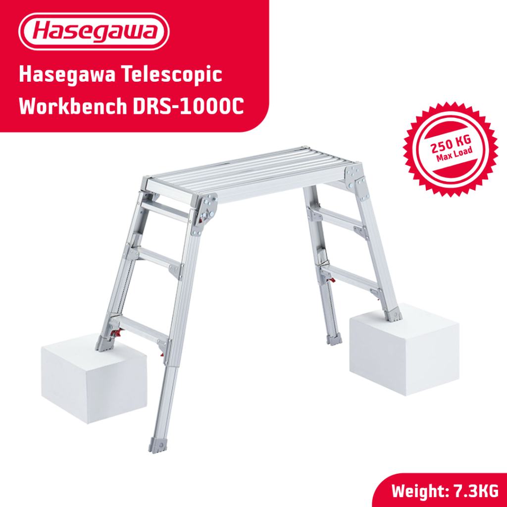 Hasegawa Telescopic Workbench DRS-1000C DRSW-1200C Foldable Ladder/ Platform / Staging