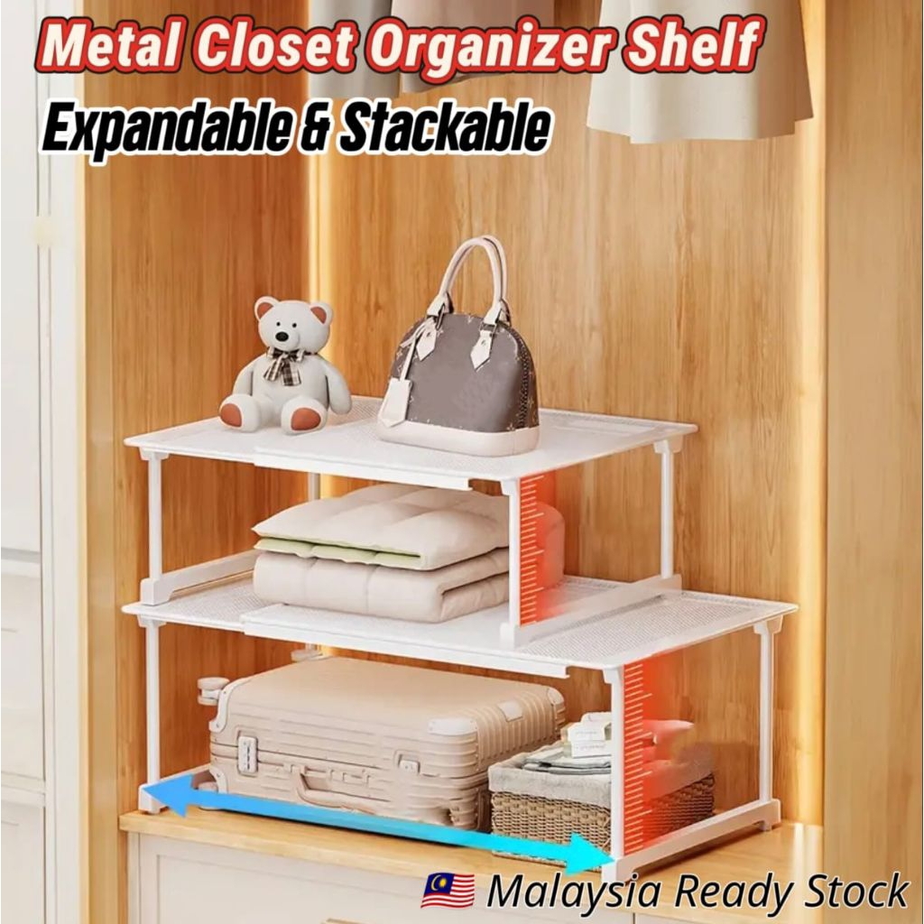 Kitchen Storage Rack Organizer Shelves for Countertop Rak Dapur Kitchen Cabinet Rack Cabinet Pantry Spice Rack Kabinet D Kitchen Organiser Kitchen Rack