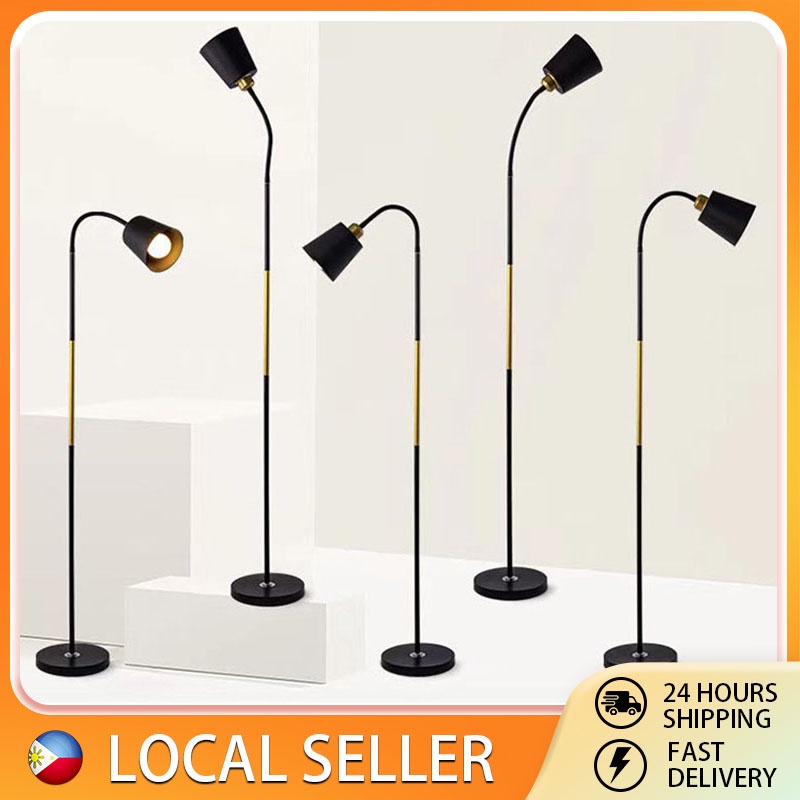 LED Floor Lamp Living Room Floor Light Study Lamp Shade Bedroom Night Light Study Light Lamp