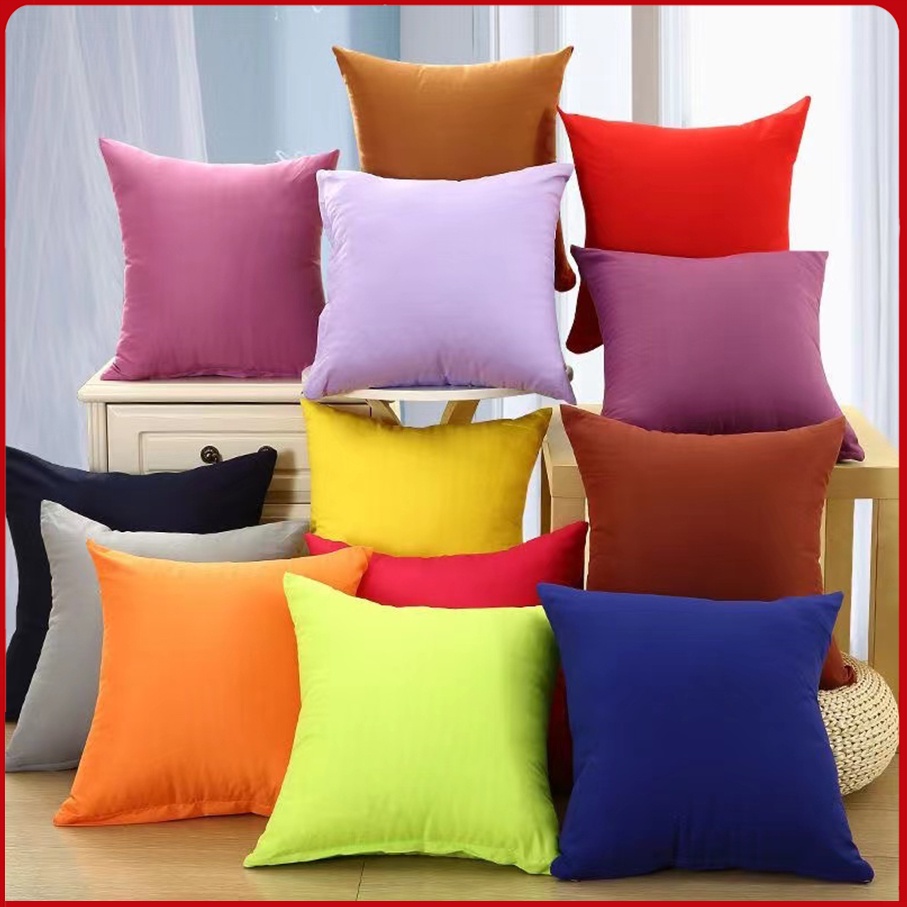 Pillowcase Pillow case Square Solid 45x45cm/18x18 inch Throw Pillow Case Plain Color 1 Piece
