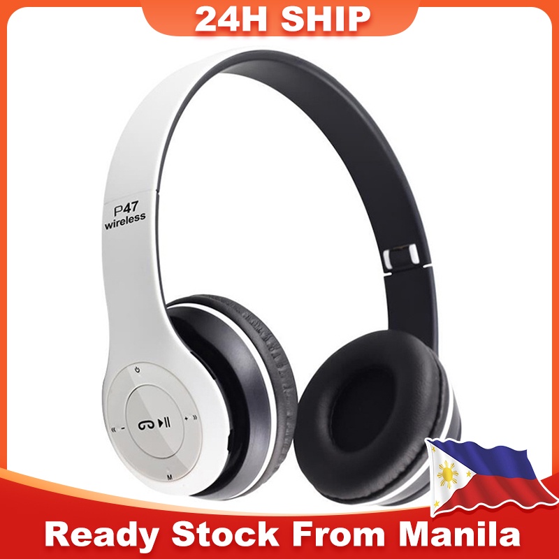 P47 Headset 5.0 Bluetooth Headset Folding Series Wireless Sports Game Stereo Headset With Microphone