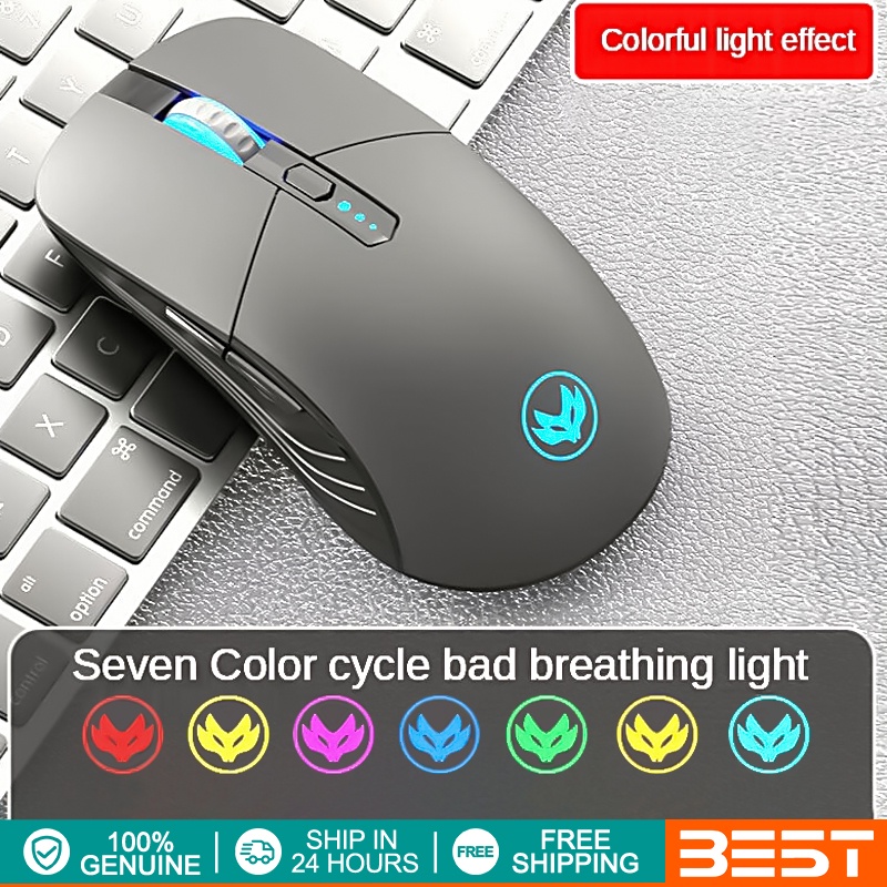 Wireless Rechargeable Bluetooth Mouse Silent Gaming Mouse 2.4G USB Computer Mice For Laptop Office