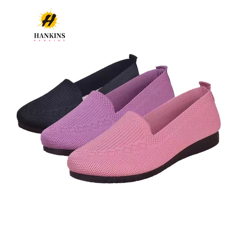 Women Loafer Slip-On Soft Korean Flat Rubber Work Boat Shoe Non-Slip Footwear Walking Fashion