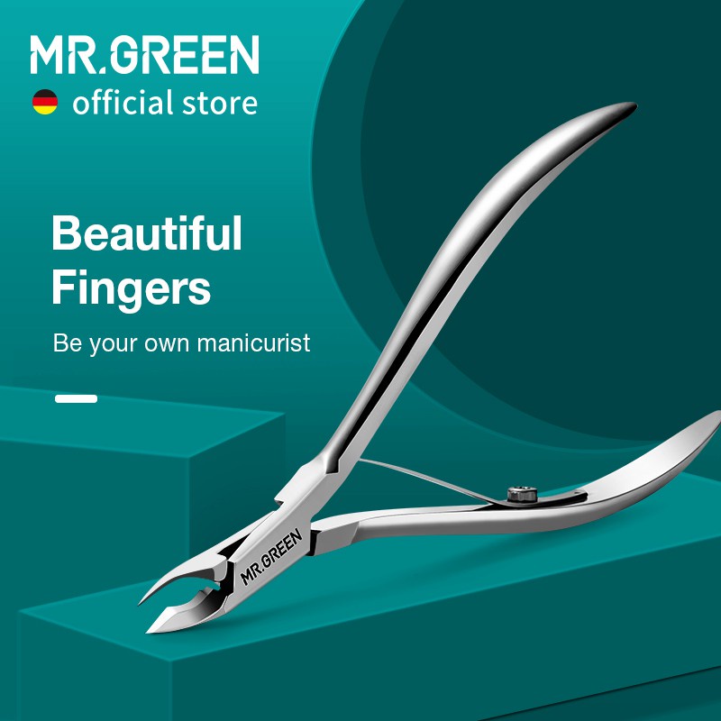Mr.Green Nail Cuticle Nipper Manicure Scissors Stainless Steel Tweezer Clipper Dead Skin Remover Sci