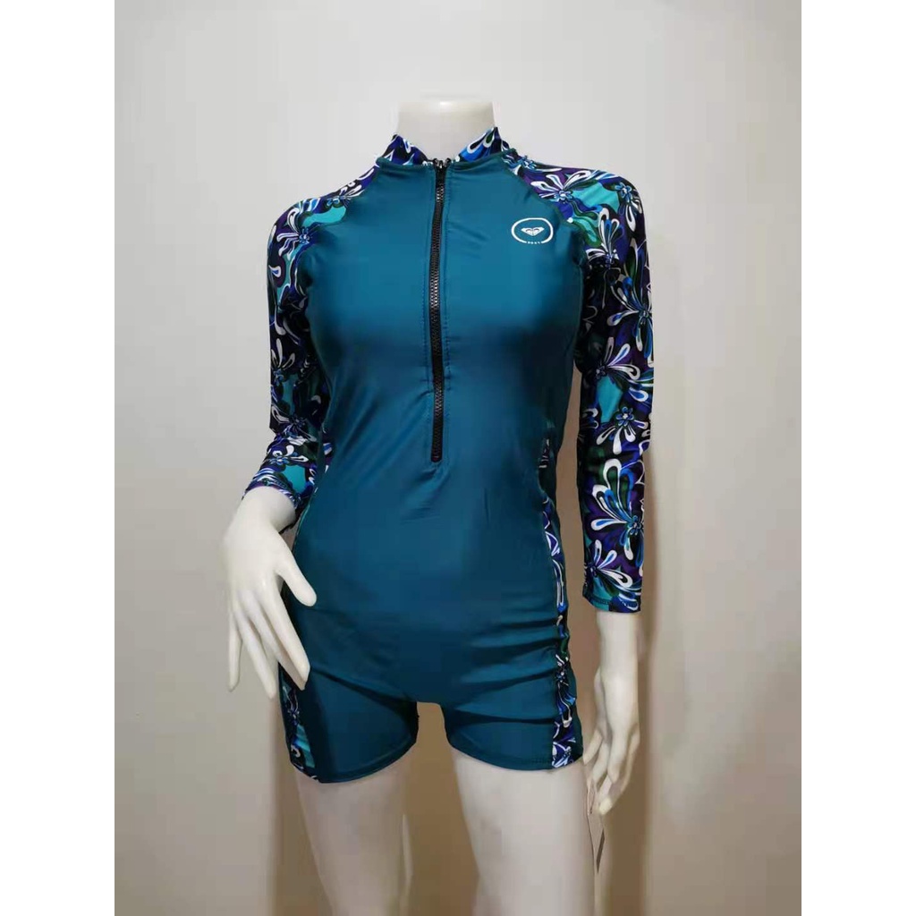 High Quality Fashionable Overall Floral Rush Guard set for Women