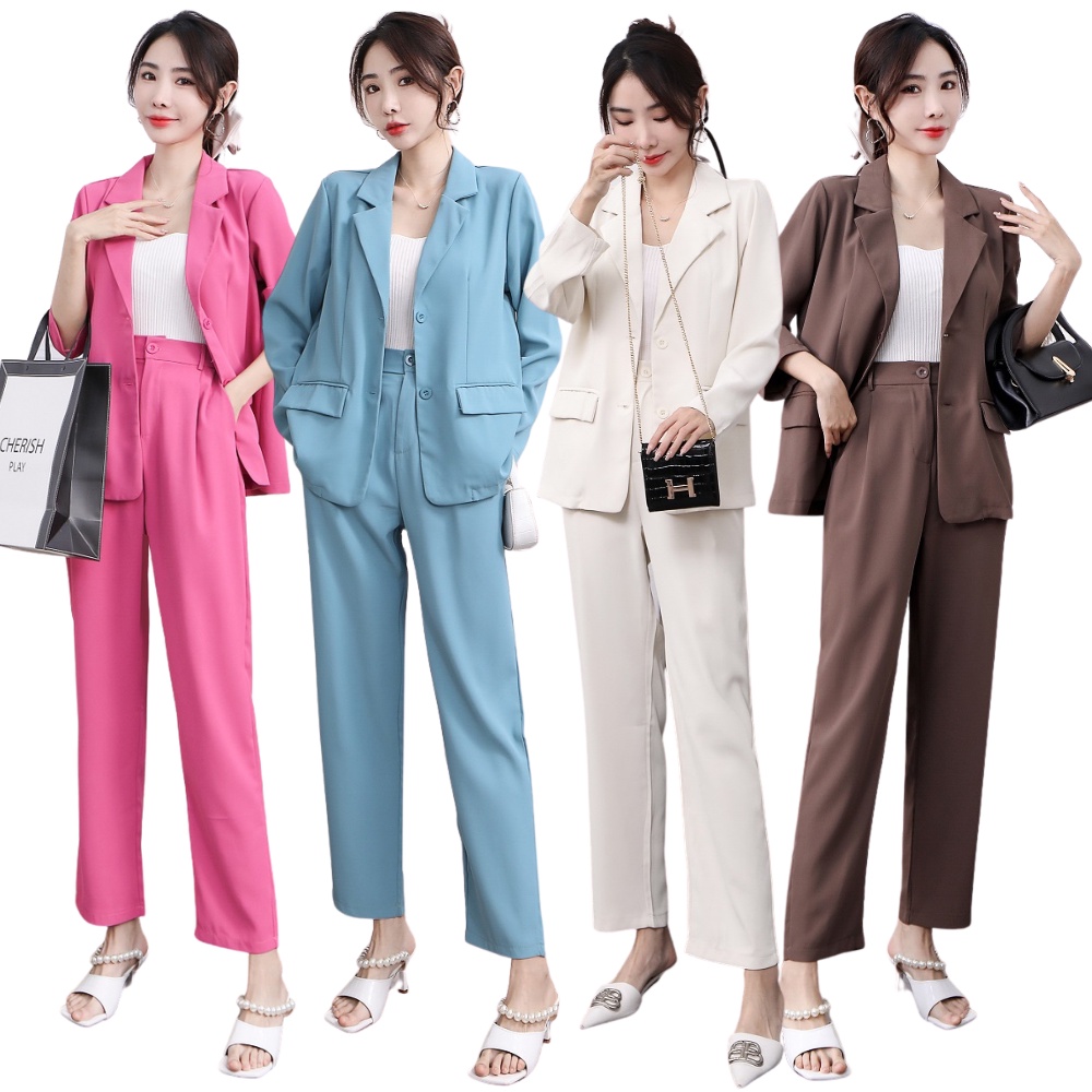 Terno Set Blazer and Trouser Retro Vintage Baggy Loose Type Suit #0728 #0727 #4651 Officewear