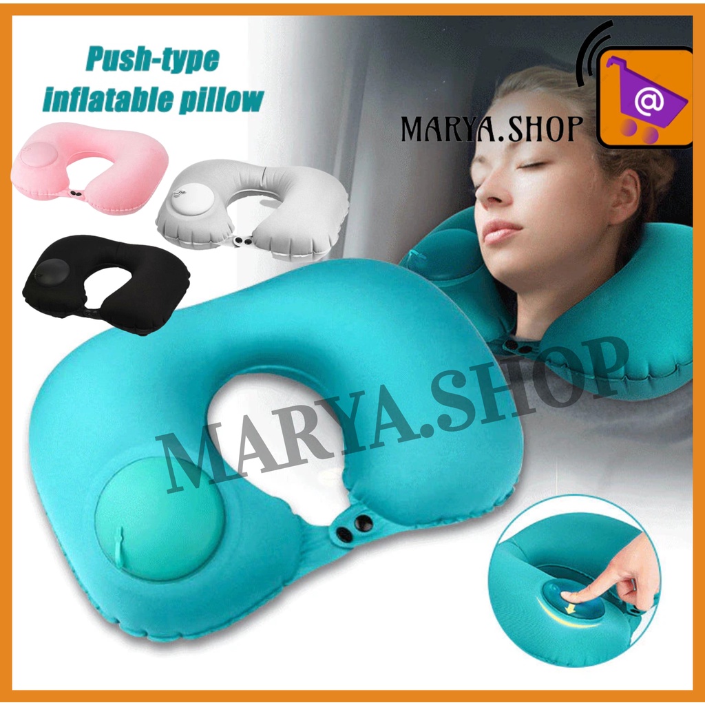 MARYA.SHOP Travel Pillow Push-type Inflatable Pillow, U-shaped Neck Pillow, Children's Travel Pillow